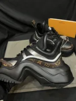 Blended Fabrics Street Style Plain Oversized Logo Sneakers - 图片 6