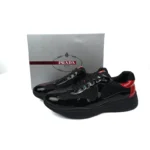 PK God Batch Prada Sneakers Black Red - 图片 3