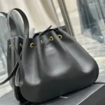 PARIS VII LARGE FLAT HOBO BAG IN SMOOTH LEATHER - 图片 3
