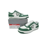 PK God Batch Prada Downtown Low Sneakers White Green - 图片 3