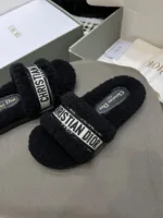 Dway shearling cotton slides - 图片 4
