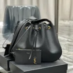 PARIS VII LARGE FLAT HOBO BAG IN SMOOTH LEATHER - 图片 4