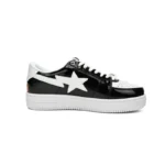 A Bathing Ape Bape Sta Low Black and White Shark 1H30-191-009 - 图片 2