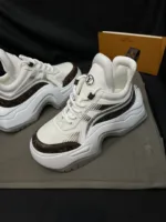 Blended Fabrics Street Style Plain Oversized Logo Sneakers - 图片 6