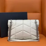 PUFFER SMALL CHAIN BAG IN QUILTED LAMBSKIN - 图片 3