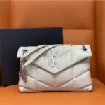 PUFFER SMALL CHAIN BAG IN QUILTED LAMBSKIN - 图片 4