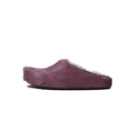 Marni Long hair Calfskin Fussbett Sabot Purple SBMS004601P412200C68