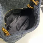 YSL PUFFER SMALL IN SUEDE AND DENIM - 图片 3