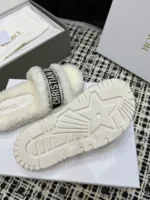 dway slide mule shearling sandal flat - 图片 6